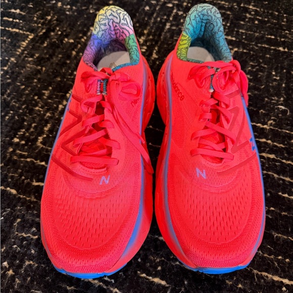 New Balance Other - Mens New Balance Fresh Foam X More v4 - Electric Red Bright Lapis EUC Size 12